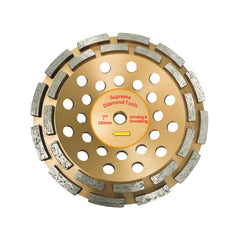 7 inch diamond cup grinding wheel for fast material removal on concrete floors and masonry
