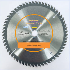GC-W1060 10 inch Wood Circular Saw Blade with 60 carbide teeth for clean, accurate cuts