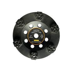 5 Inch PCD Cup Grinding Wheel – high efficiency epoxy, adhesive, and coating removal