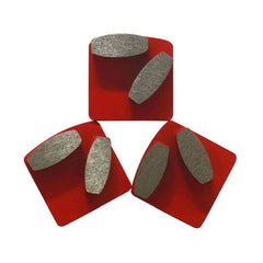 Supreme Diamond Tools Redi-Lock diamond grinding segments for Husqvarna floor grinders, 2-segment concrete grinding discs for surface prep and coating removal