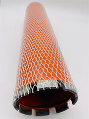 Durable wet concrete core bits with 18 inch long tube for professional drilling in concrete stone