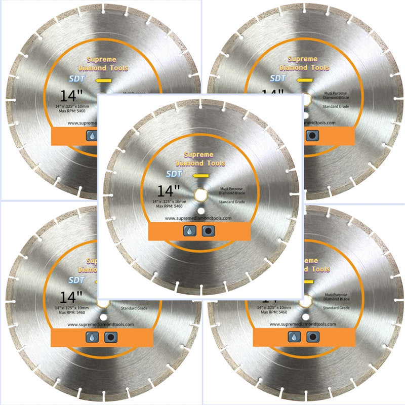 Standard Grade General Purpose High Speed Diamond Saw Blades(12-16 Inch)