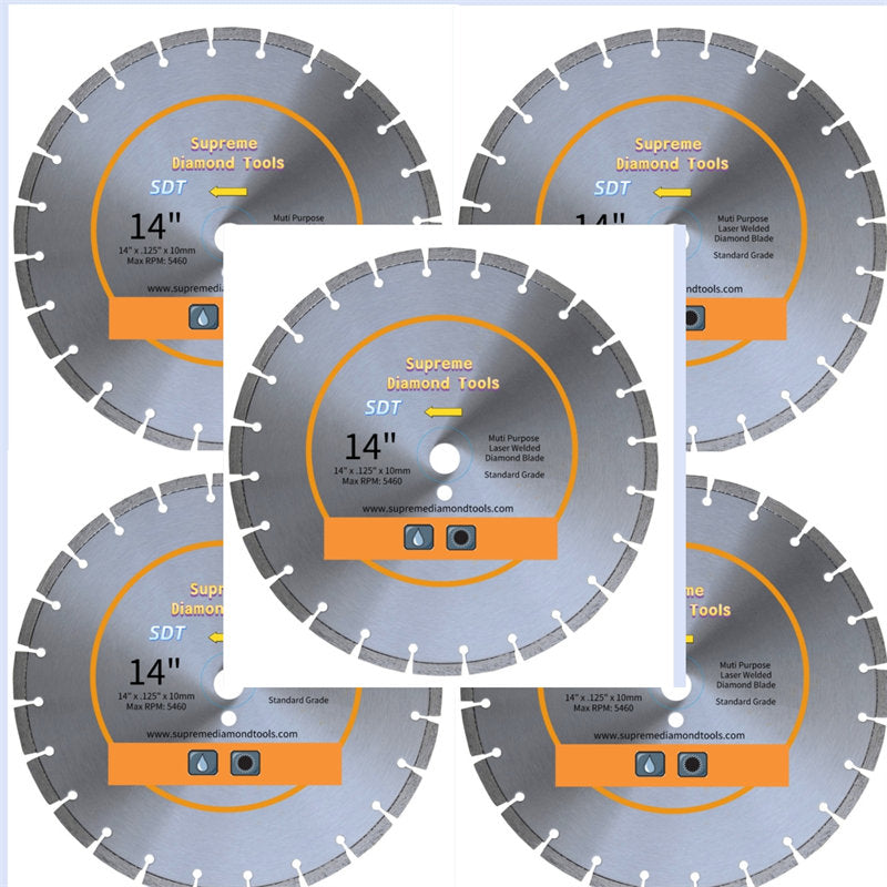 Laser Welded General Purpose Segmented High Speed Diamond Saw Blades(14-20 Inch)