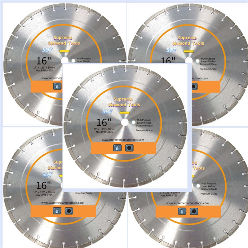 Laser Welded General Purpose Segmented High Speed Diamond Saw Blades(14-20 Inch)