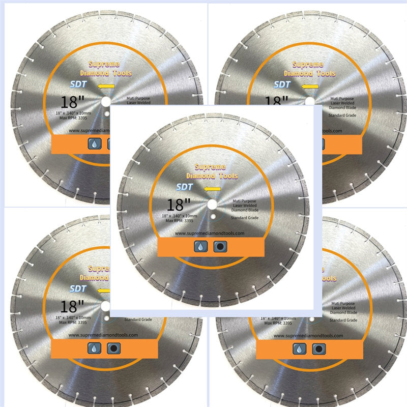 Laser Welded General Purpose Segmented High Speed Diamond Saw Blades(14-20 Inch)