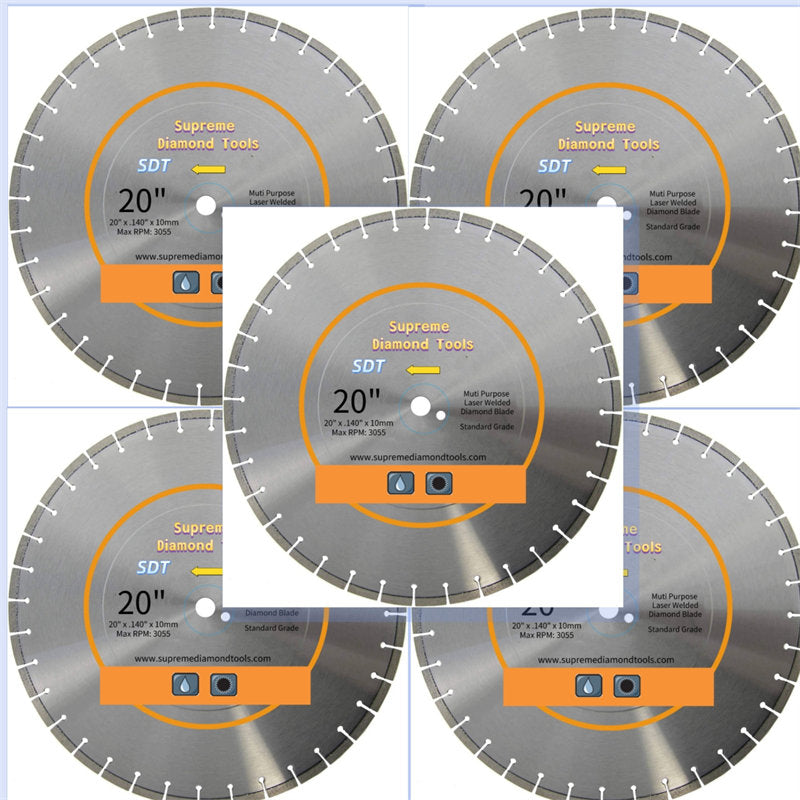 Laser Welded General Purpose Segmented High Speed Diamond Saw Blades(14-20 Inch)