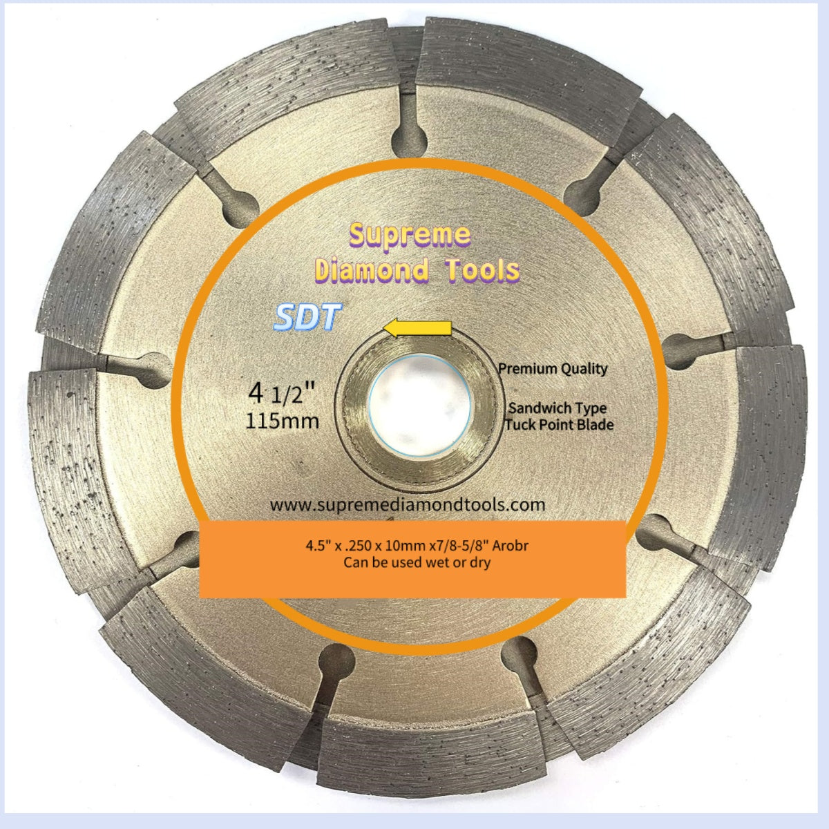 High-quality tuck pointing diamond blades for masonry restoration