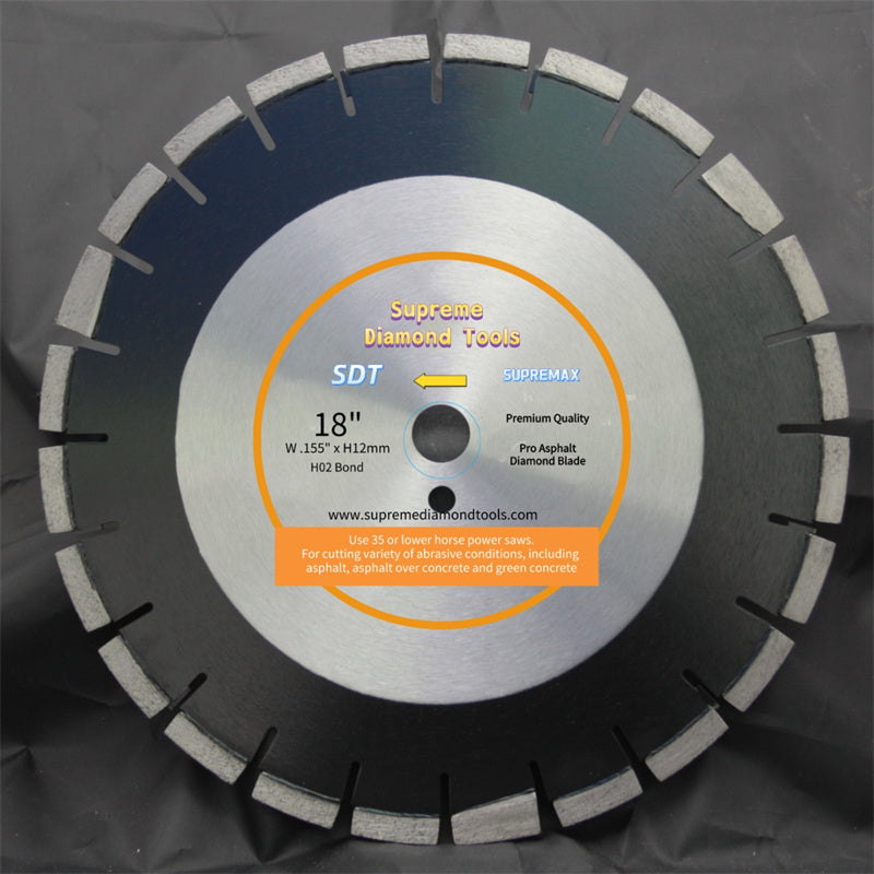 Supreme Diamond Tools - Professional Asphalt Cutting Blades (14" to 30")