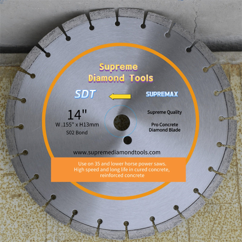 Heavy-duty construction concrete saw blade trusted by roadwork contractors.