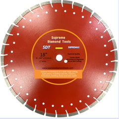 Supreme Red Combo Diamond Cutting Blade for concrete, brick, and block.