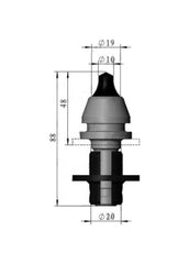 Asphalt milling pick Wirtgen W6/20X2 2642523 replacement tool for road construction